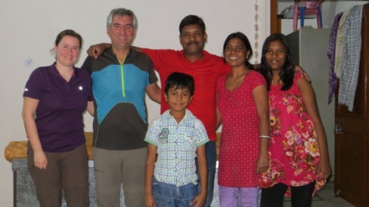 mit Rajesh und seiner Familie auf deren Dach wir Zelten durften