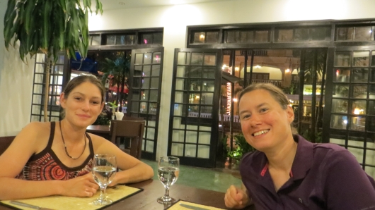 Die Französin Violaine lernten wir in Siem Reap kennen und verbrachten ein paar nette Abende miteinander