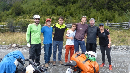 eine sehr nette Begegnung mit der Familie Hammersley aus Conception die gerade ihren Urlaub in Patagonien verbringen